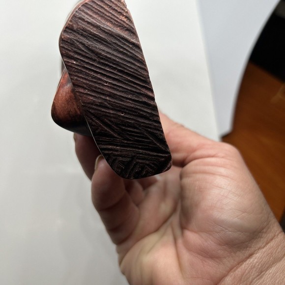 African Tribal/ Ritual Hand Carved  Open Face Mask - Picture 5 of 8